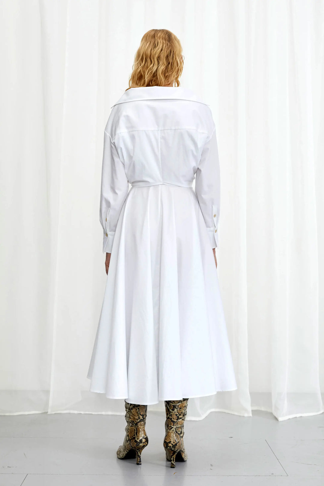 Robe Enfold, robe midi en coton blanc