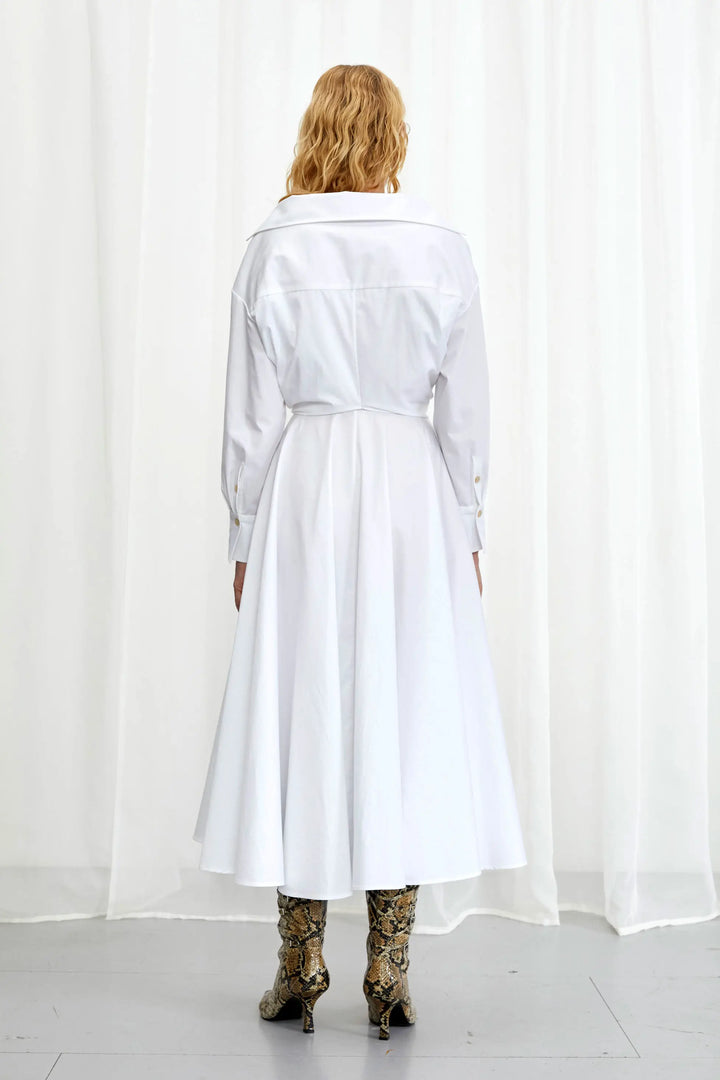 Robe Enfold, robe midi en coton blanc