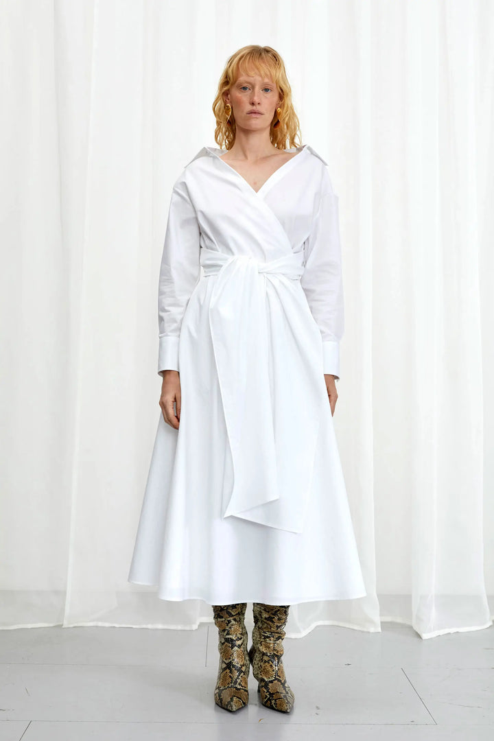 Robe Enfold, robe midi en coton blanc