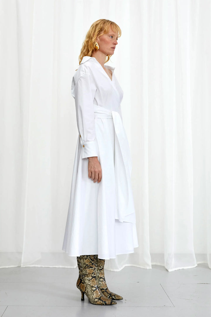 Robe Enfold, robe midi en coton blanc