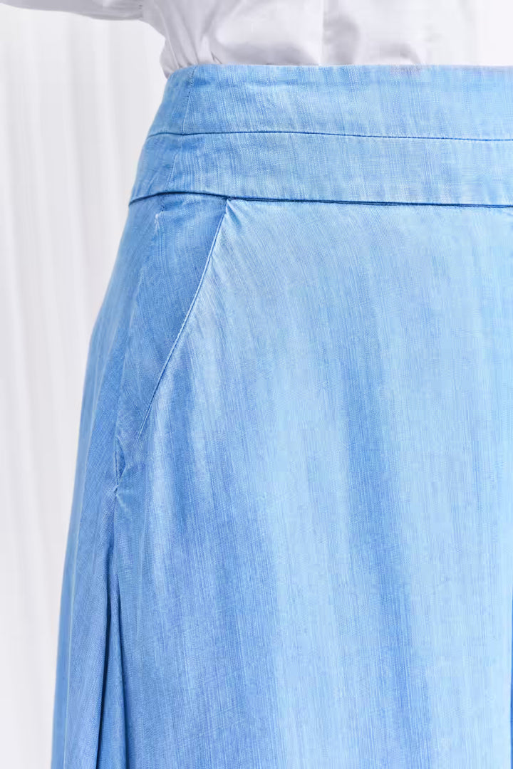 The Clarity Trouser in Blue Washed Lyocell Denim – palmer//harding