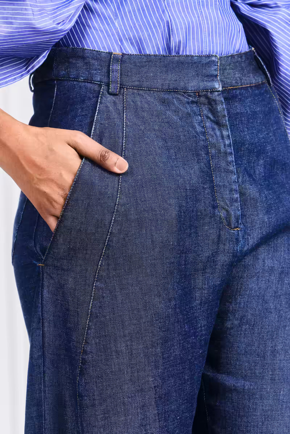 The Waves Jeans in Indigo Washed Lyocell – palmer//harding