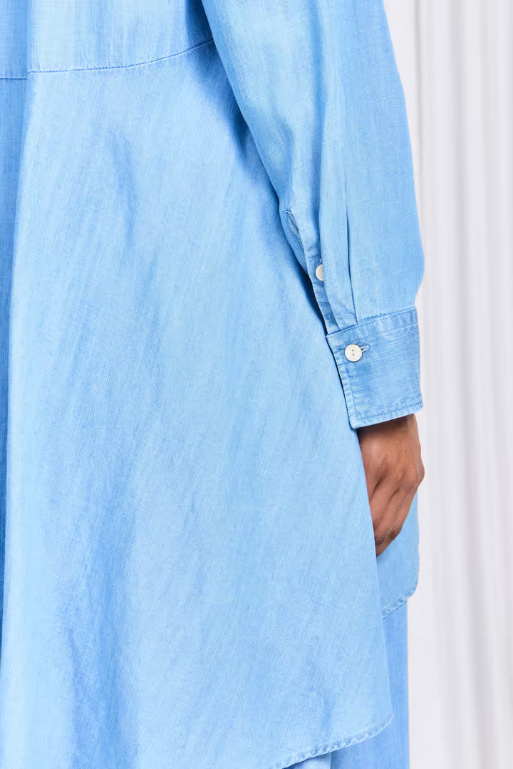 The Rhythm Shirt in Blue Washed Lyocell Denim – palmer//harding