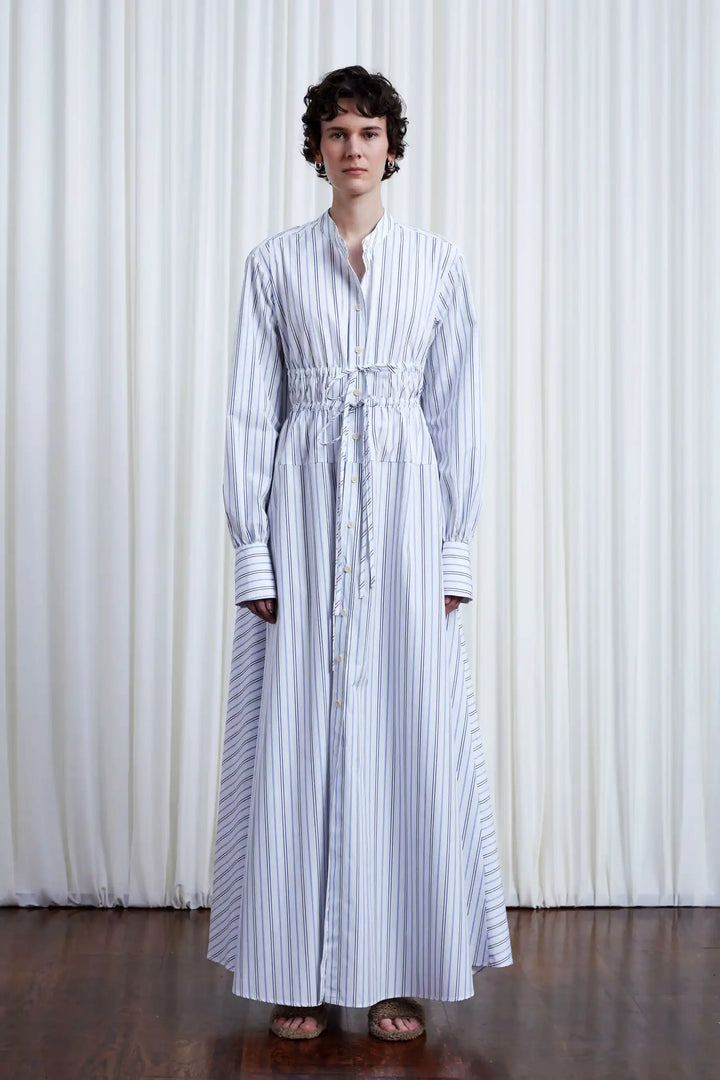 Clarity Dress, striped cotton maxi dress