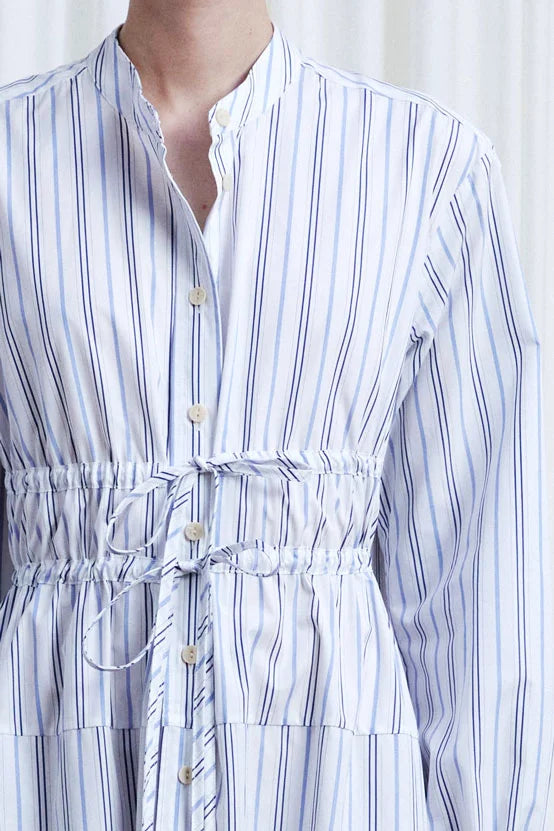 Clarity Dress, striped cotton maxi dress