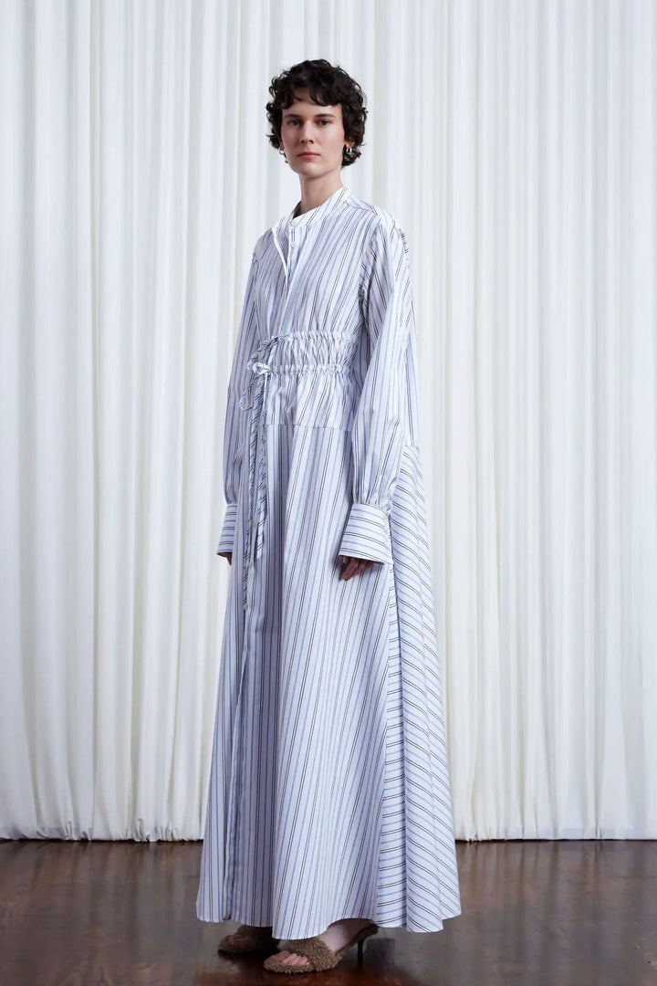 Clarity Dress, striped cotton maxi dress