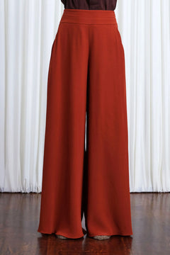 The Clarity Trousers in Rust Crepe – palmer//harding