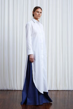 Lovers Dress, white cotton loose fit shirt dress