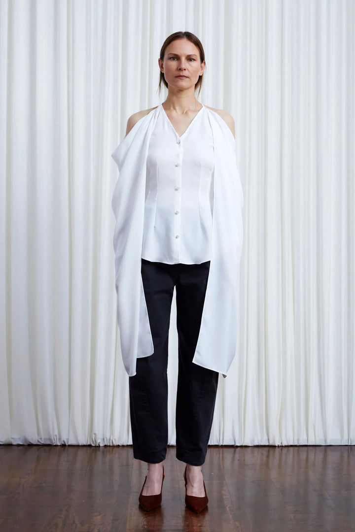 In Your Arms Shirt, Ivory Crepe