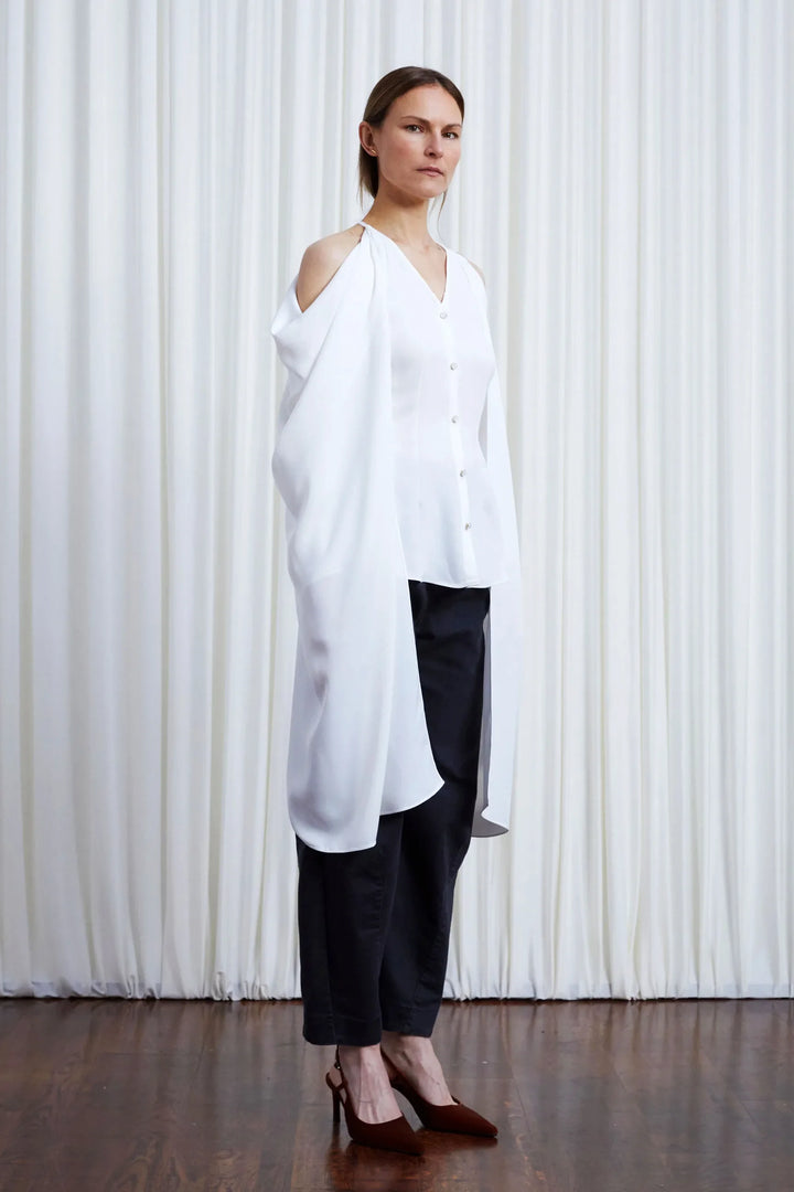 In Your Arms Shirt, Ivory Crepe