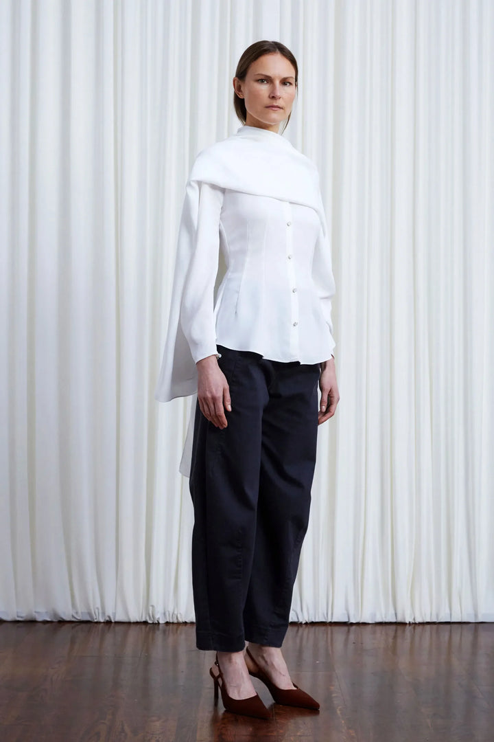 In Your Arms Shirt, Ivory Crepe