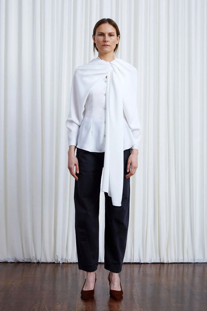 In Your Arms Shirt, Ivory Crepe