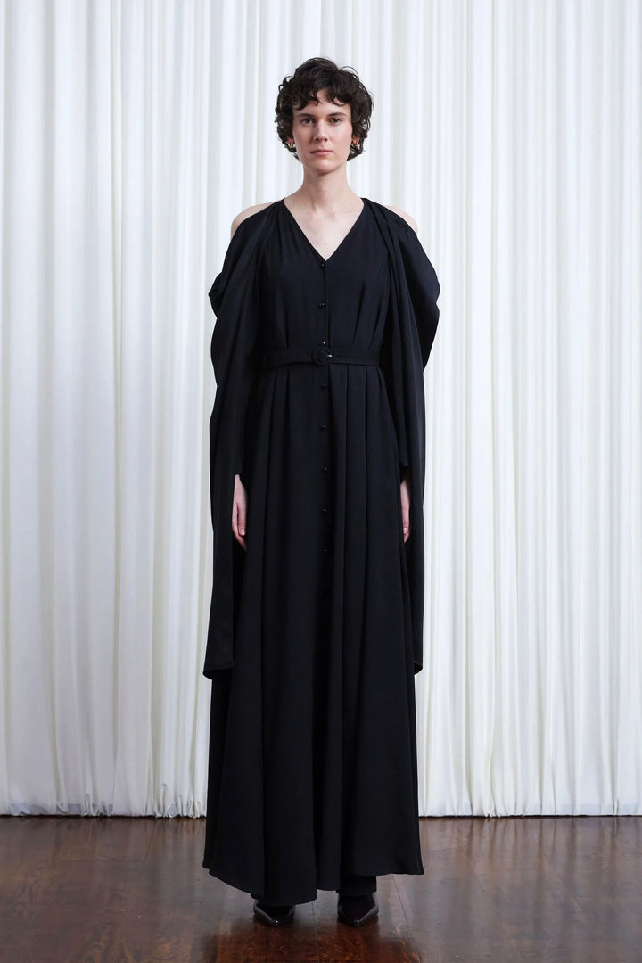 In Your Arms Dress, Black Crepe