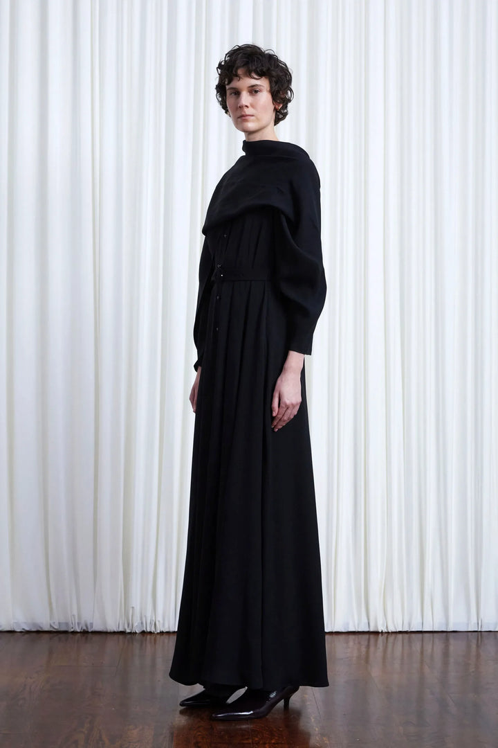 In Your Arms Dress, Black Crepe