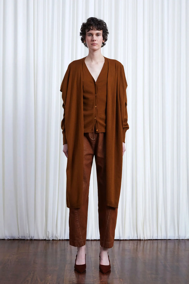 In Your Arms Cardigan, Tobacco Cotton Cashmere