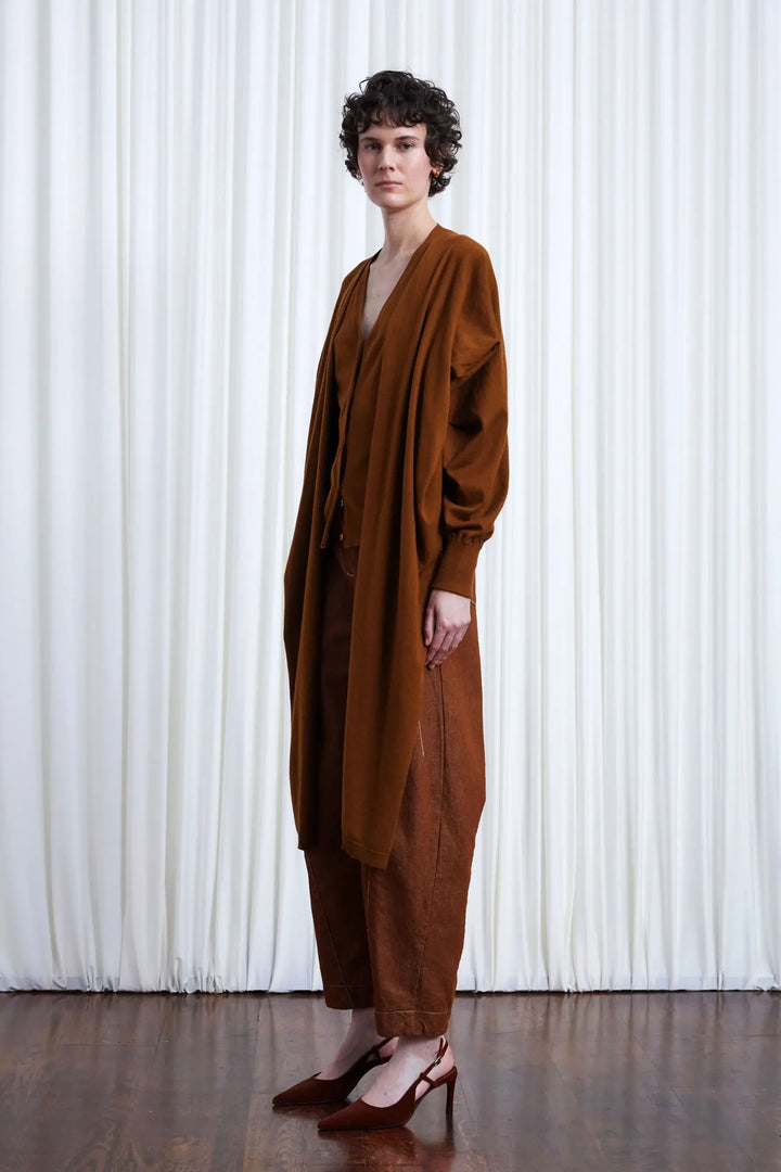 In Your Arms Cardigan, Tobacco Cotton Cashmere