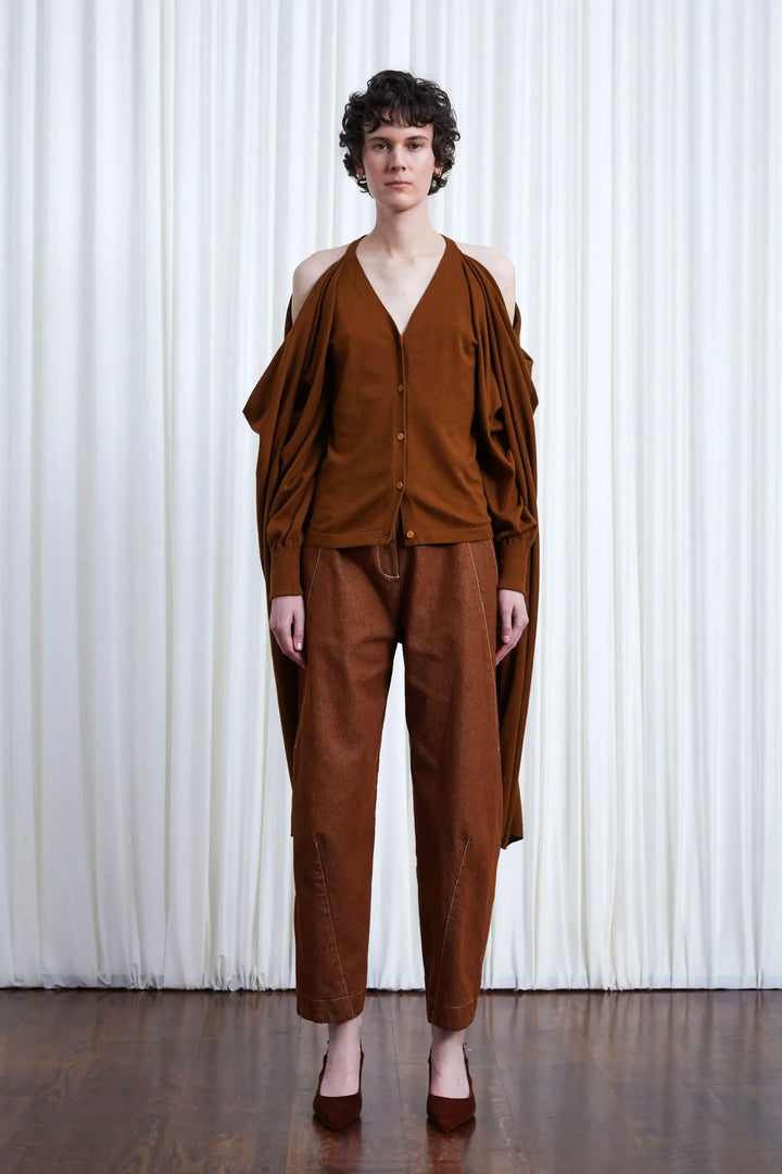 In Your Arms Cardigan, Tobacco Cotton Cashmere