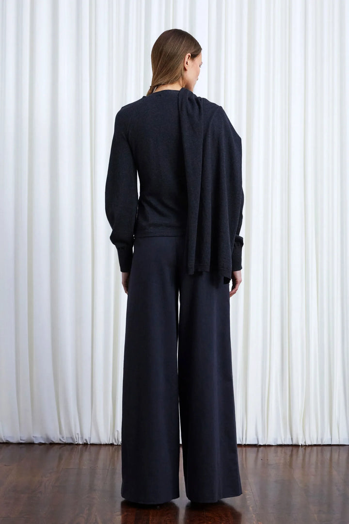 In Your Arms Cardigan, Charcoal Cotton Cashmere