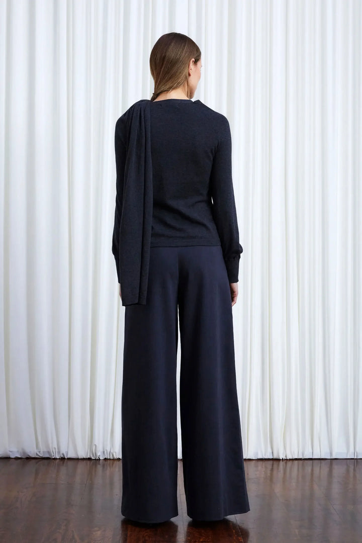 In Your Arms Cardigan, Charcoal Cotton Cashmere