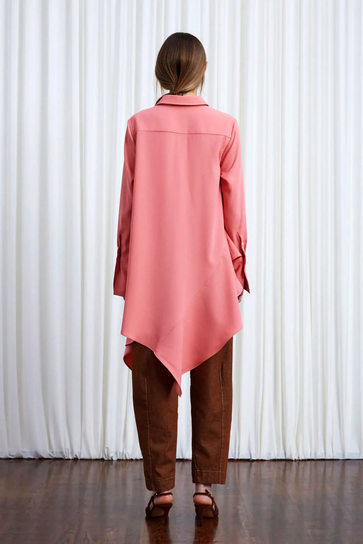 Desire Shirt, Pink Crepe
