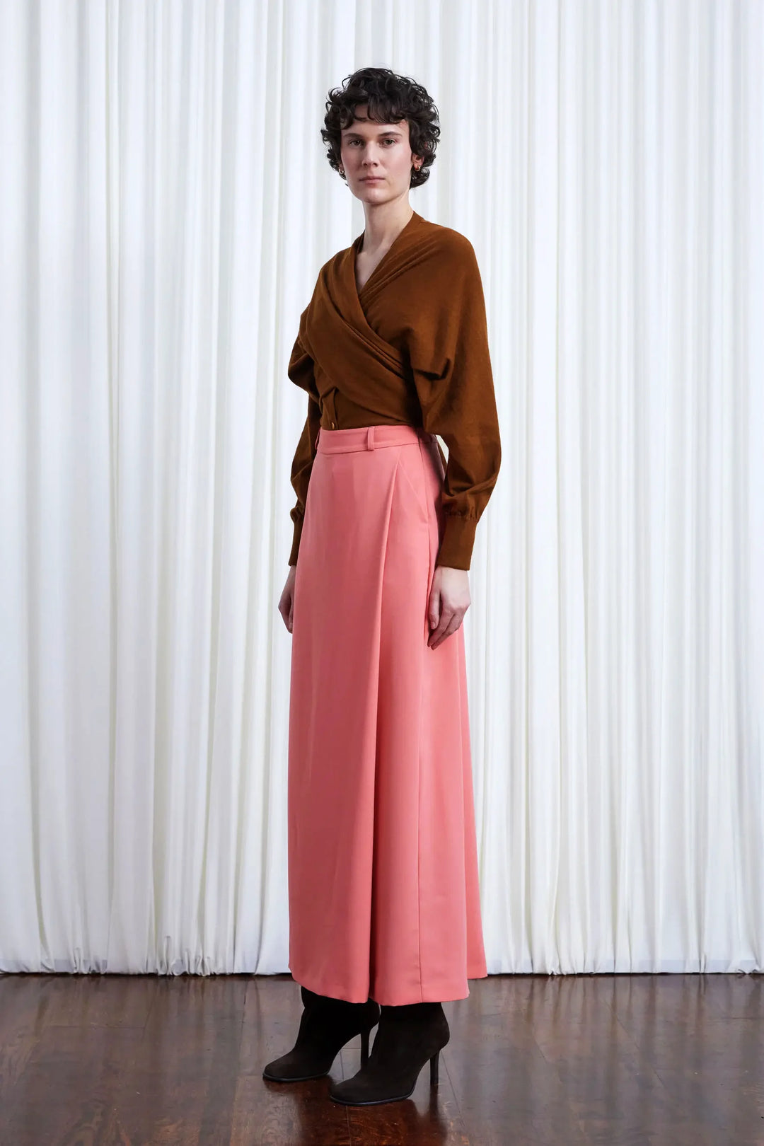 Desire Trousers, Pink Crepe