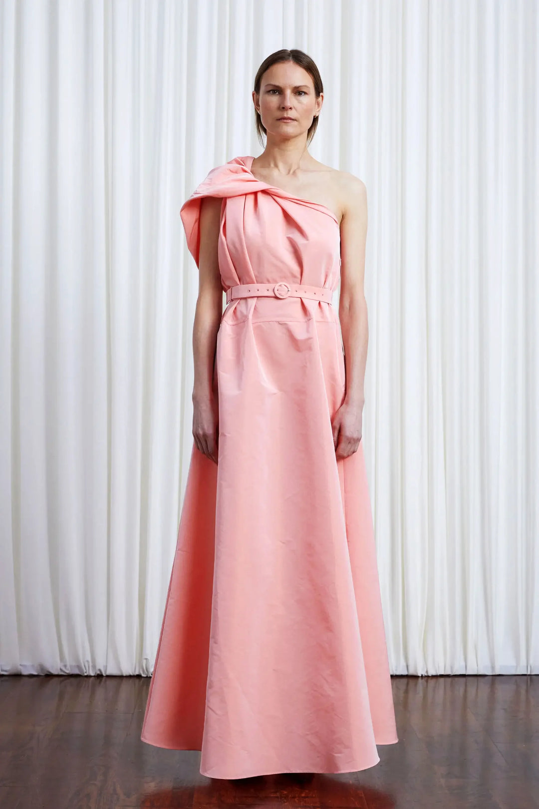 Worries Fade Dress, Pink Taffeta