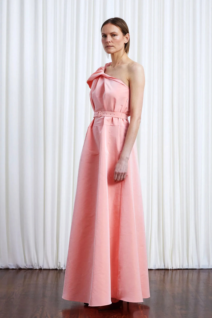 Worries Fade Dress, Pink Taffeta