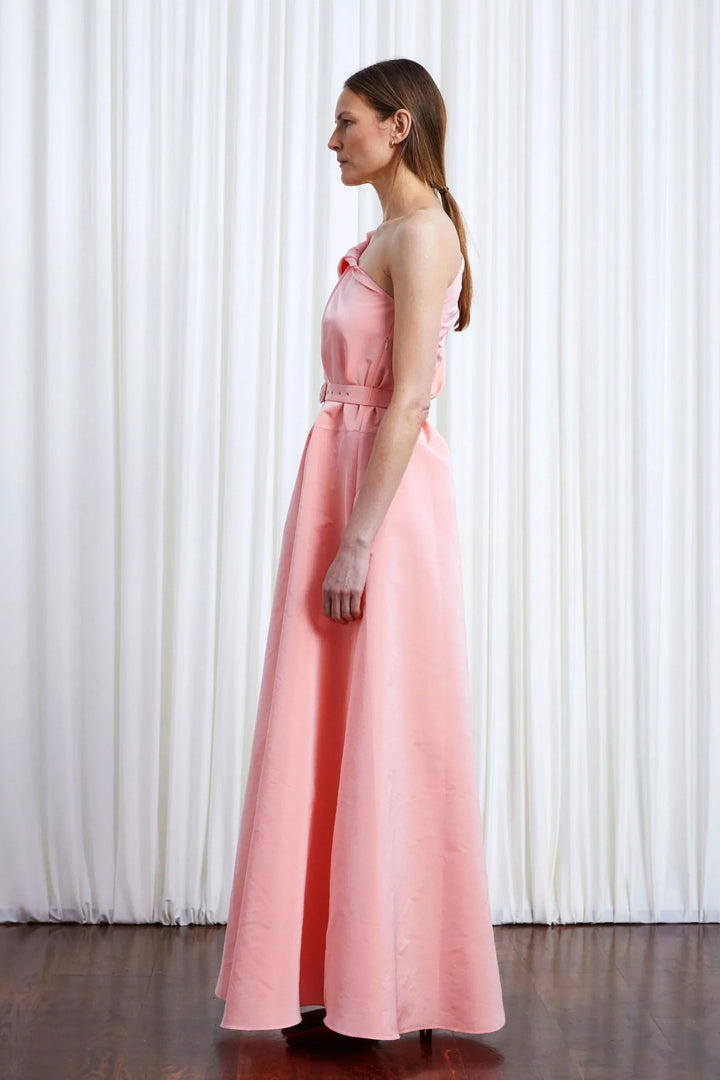Worries Fade Dress, Pink Taffeta