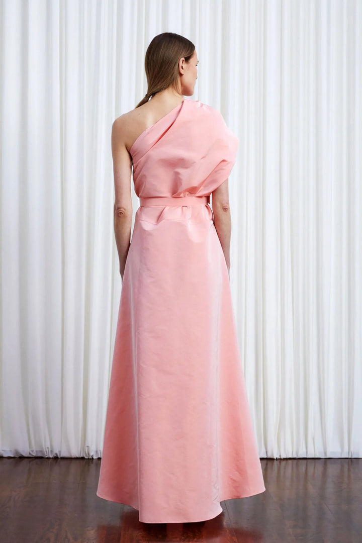 Worries Fade Dress, Pink Taffeta