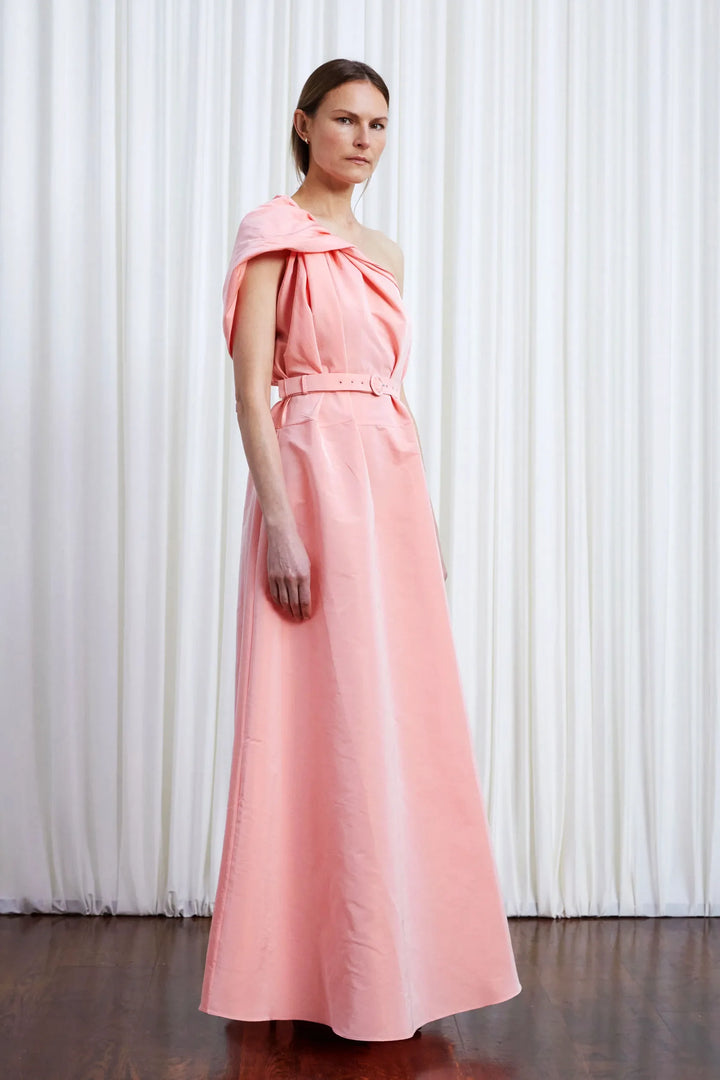 Worries Fade Dress, Pink Taffeta