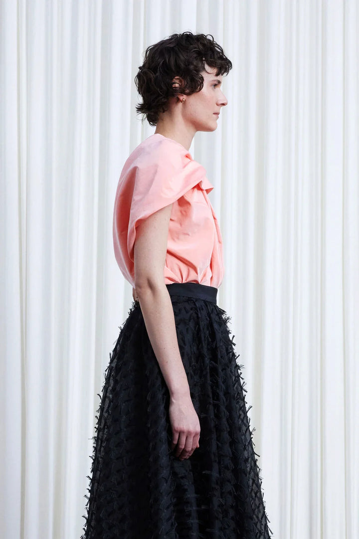 Worries Fade Top, Pink Taffeta