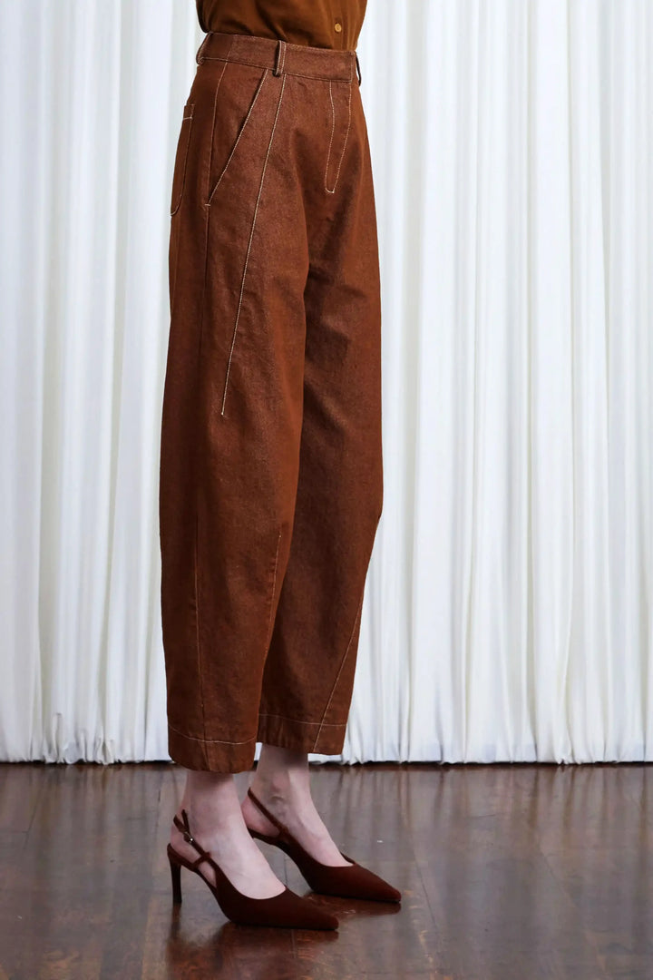 Worries Fade Jeans, Tobacco Denim