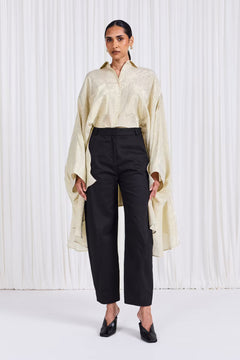 The Poet Shirt in Gold Silk Voile – palmer//harding