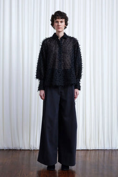 The Comfort Found Shirt in Black Organza Fil Coupé – palmer//harding