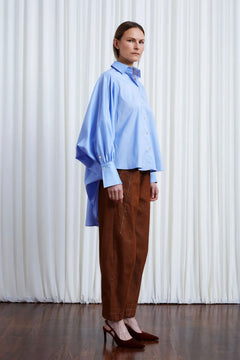 The Comfort Found Shirt in Blue Cotton Poplin – palmer//harding