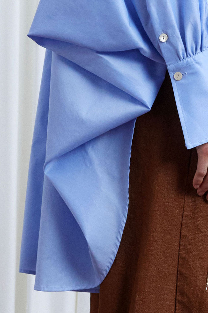 Comfort Found Shirt, Blue Cotton Poplin