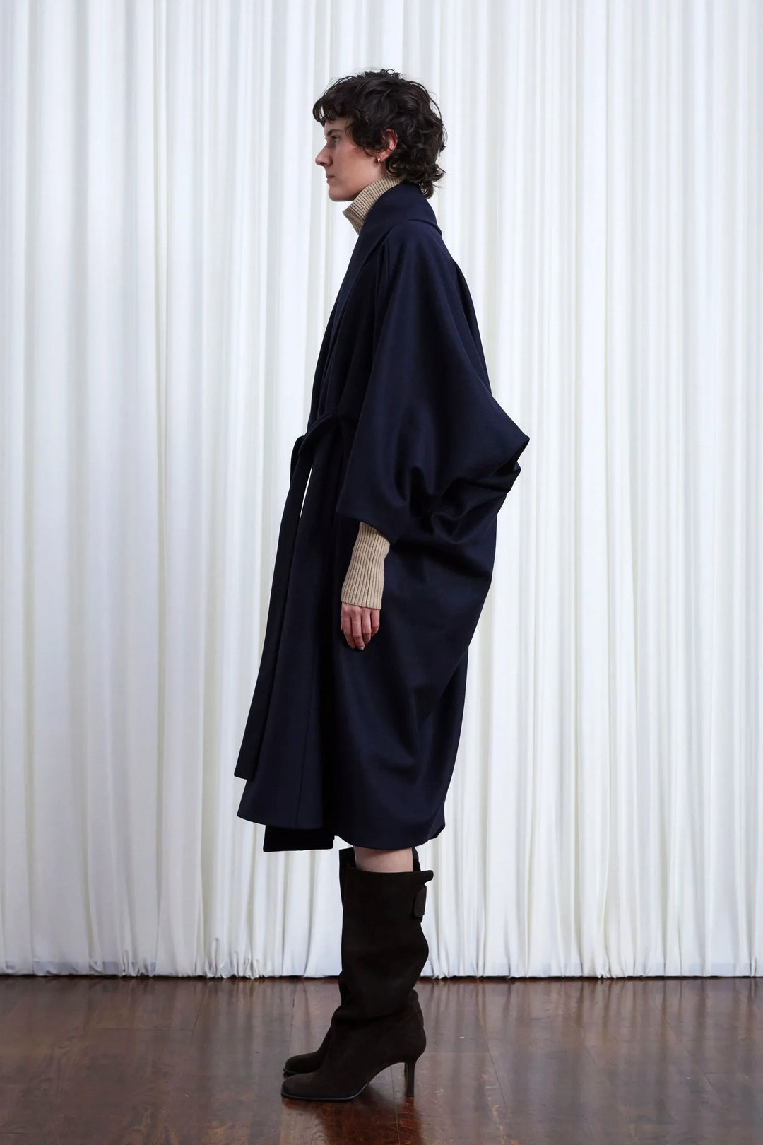 Comfort Found coat Navy Wool Coating