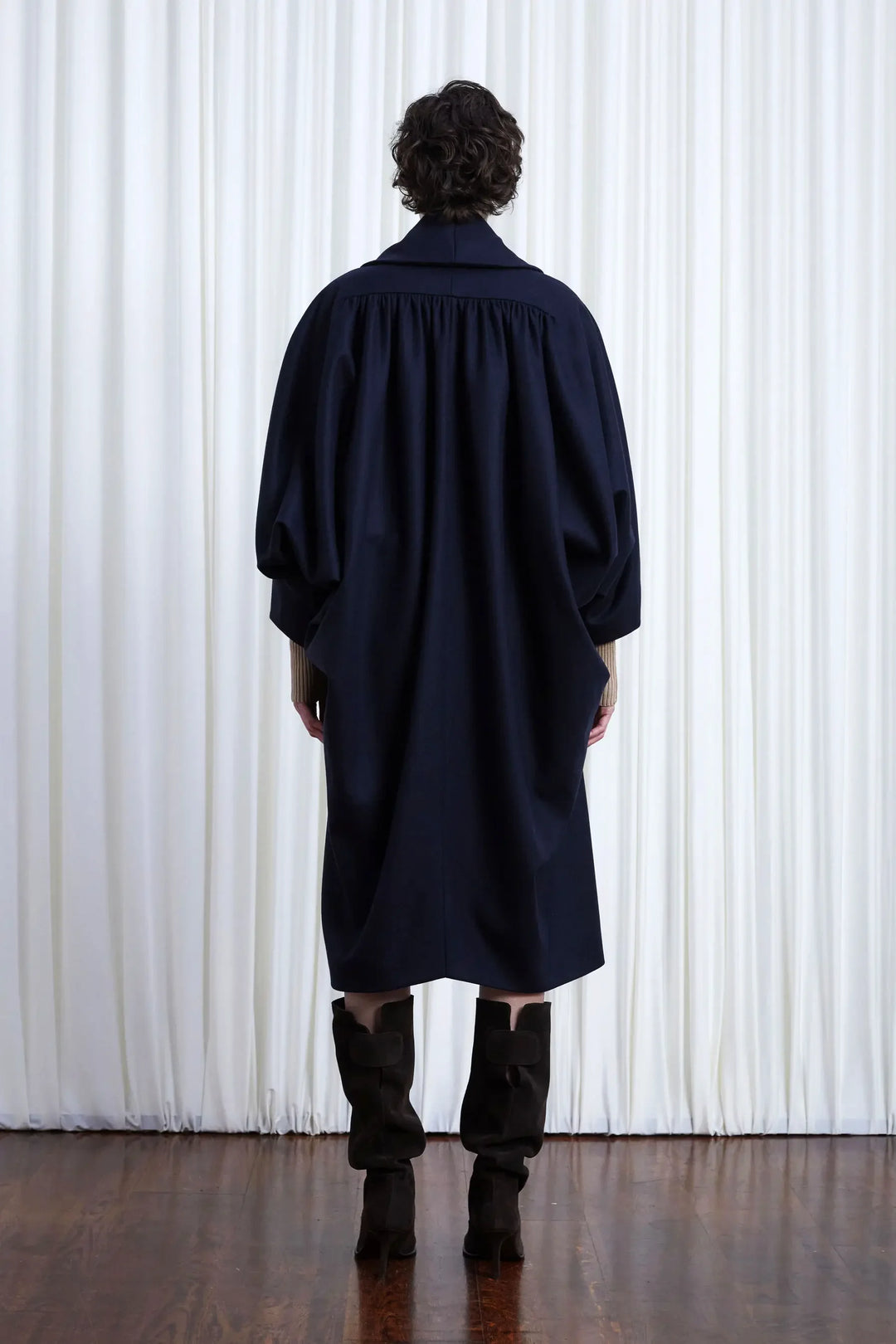 Comfort Found coat Navy Wool Coating
