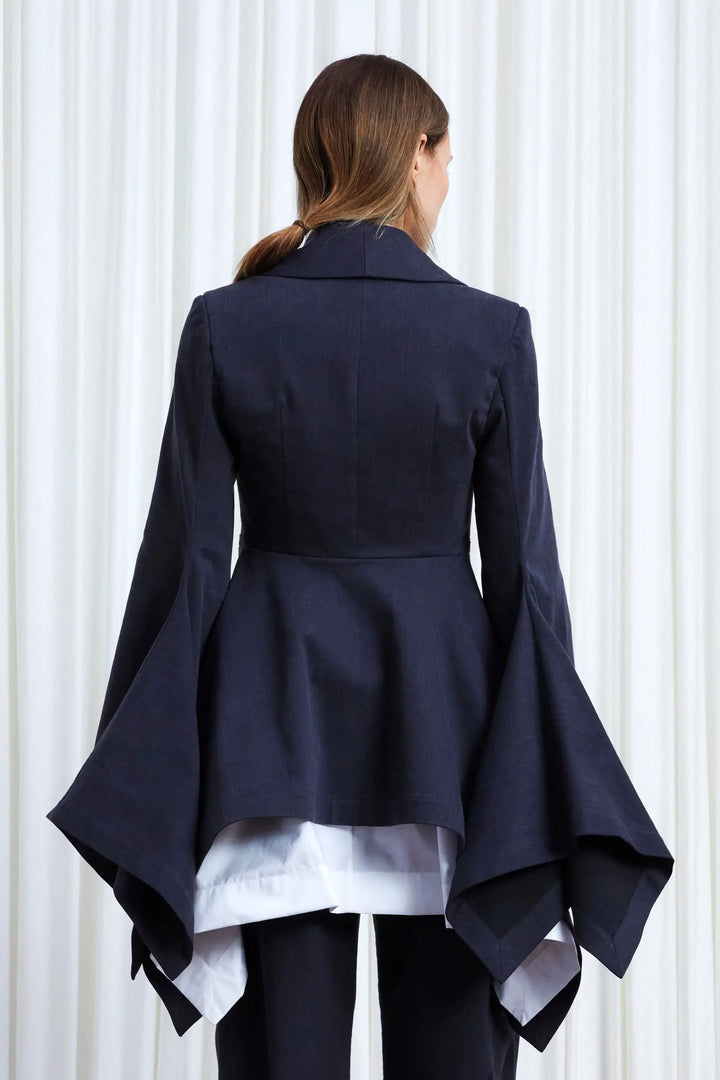 Devoted Blazer, Charcoal Denim