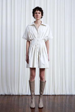 The Short Courage Dress in Ivory Cotton Twill – palmer//harding