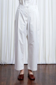 The Sanctuary Trousers in Ivory Cotton Twill – palmer//harding