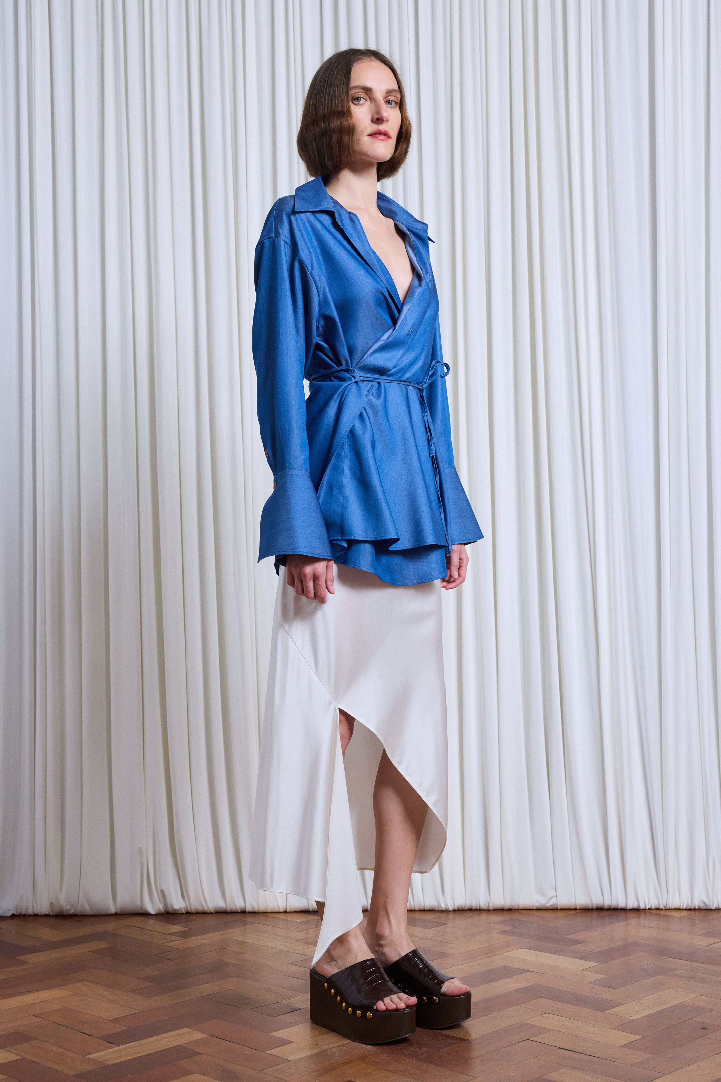 The Drift Shirt – Indigo Denim Wrap Shirt | palmer//harding