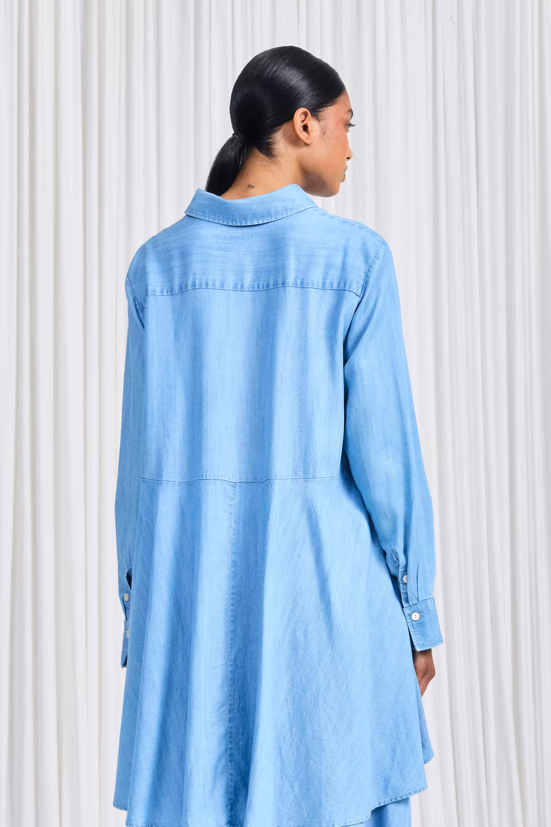 The Rhythm Shirt in Blue Washed Lyocell Denim – palmer//harding