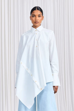 The Sonder Shirt in White Cotton Poplin – palmer//harding