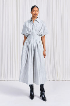 The Courage Dress in Striped Technical Viscose – palmer//harding